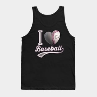 i love baseball drak design Tank Top